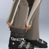 Pantalones de esquí elásticos acampanados y resistentes al agua