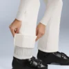 Pantalones de esquí elásticos acampanados y resistentes al agua