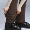 Pantalones de esquí elásticos acampanados y resistentes al agua