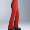 Pantalones de esquí elásticos acampanados y resistentes al agua