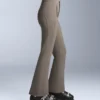 Pantalones de esquí elásticos acampanados y resistentes al agua