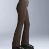 Pantalones de esquí elásticos acampanados y resistentes al agua
