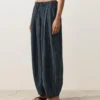 Pantalones de estilo globo 100 % lino