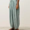 Pantalones de estilo globo 100 % lino