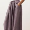 Pantalones de estilo globo 100 % lino