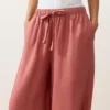 Pantalones de estilo globo 100 % lino