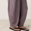 Pantalones de estilo globo 100 % lino