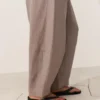 Pantalones de estilo globo 100 % lino