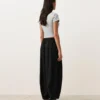 Pantalones de estilo globo 100 % lino