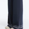 Pantalones de modal Soft Touch con detalle de rayas marineras Pantalones de modal Soft Touch con detalle de rayas marineras