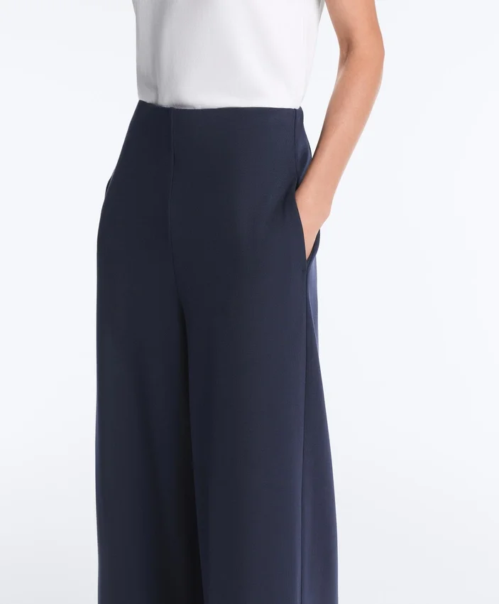 Pantalones de modal Soft Touch con detalle de rayas marineras Pantalones de modal Soft Touch con detalle de rayas marineras