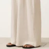 Pantalones de pierna ancha 100 % lino Pantalones de pierna ancha 100 % lino