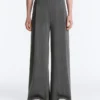 Pantalones de pierna ancha de modal Soft Touch con rayas