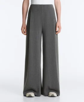 Pantalones de pierna ancha de modal Soft Touch con rayas