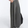 Pantalones de pierna ancha de modal Soft Touch con rayas
