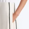 Pantalones de pierna ancha de modal Soft Touch con ribete en contraste