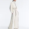 Pantalones de pierna ancha de modal Soft Touch con ribete en contraste