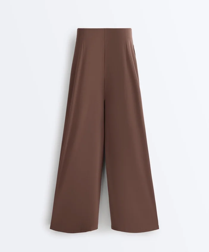 Pantalones de pierna ancha Light Touch con pinzas Pantalones de pierna ancha Light Touch con pinzas