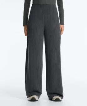 Pantalones de rayas asimétricas con modal