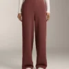 Pantalones de talle alto con ribete y modal Soft Touch Pantalones de talle alto con ribete y modal Soft Touch