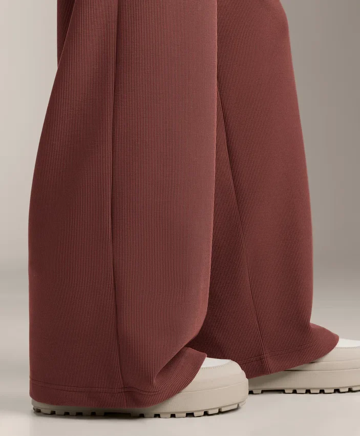 Pantalones de talle alto con ribete y modal Soft Touch Pantalones de talle alto con ribete y modal Soft Touch