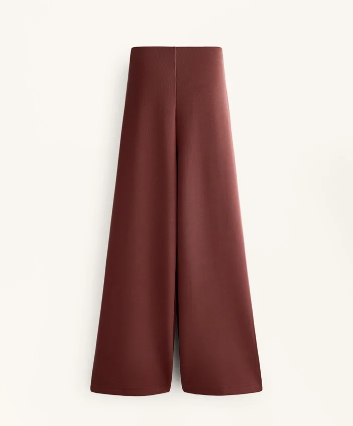 Pantalones de talle alto con ribete y modal Soft Touch Pantalones de talle alto con ribete y modal Soft Touch