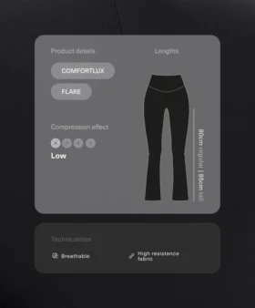 Pantalones premamá Comfortlux acampanados de 80 cm