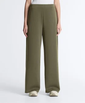 Pantalones rectos a rayas con modal Soft Touch