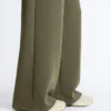 Pantalones rectos a rayas con modal Soft Touch