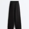 Pantalones rectos a rayas con modal Soft Touch Pantalones rectos a rayas con modal Soft Touch