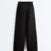 Pantalones rectos a rayas con modal Soft Touch Pantalones rectos a rayas con modal Soft Touch