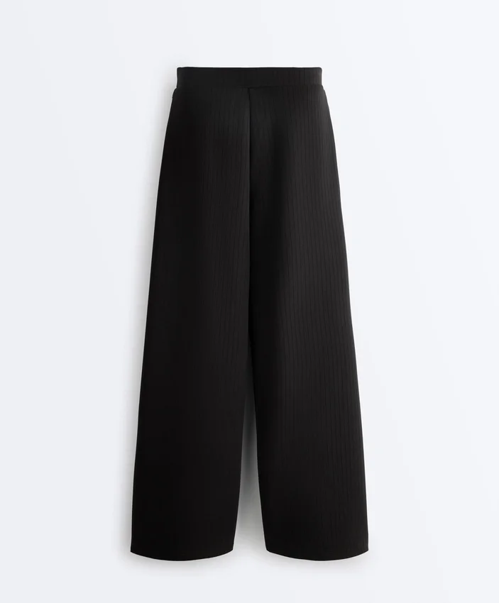Pantalones rectos a rayas con modal Soft Touch Pantalones rectos a rayas con modal Soft Touch