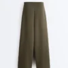 Pantalones rectos a rayas con modal Soft Touch