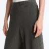 Pantalones rectos de punto acanalado