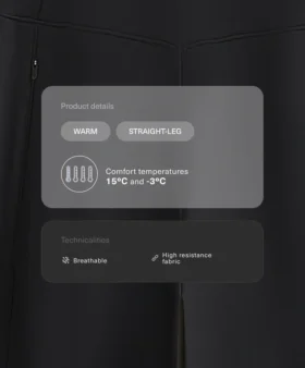 Pantalones rectos de talle alto y abrigo