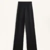 Pantalones rectos de talle alto y abrigo
