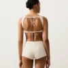 Partes de arriba de bikini de croché con textura de burbujas Partes de arriba de bikini de croché con textura de burbujas