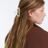 Pinza para el pelo grande metalizada