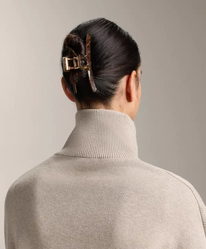 Pinza para el pelo grande metalizada Pinza para el pelo grande metalizada