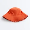 Sombreros de pescador reversibles de mezcla de algodón a cuadros