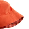 Sombreros de pescador reversibles de mezcla de algodón a cuadros