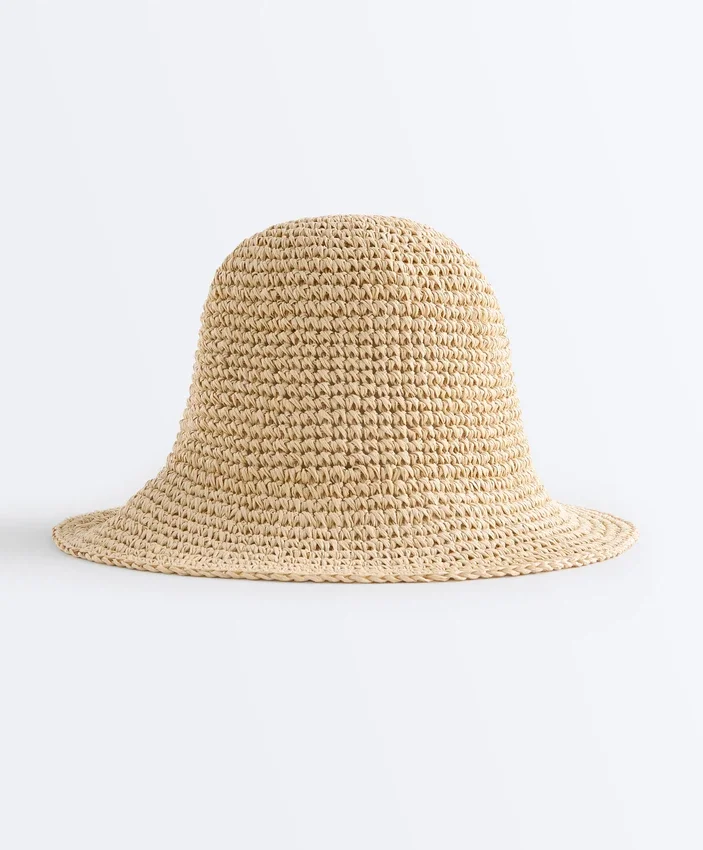 Sombreros de pescador trenzados con efecto rafia Sombreros de pescador trenzados con efecto rafia