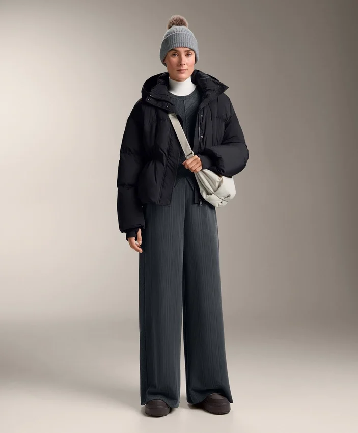 Sudadera asimétrica a rayas con modal Sudadera asimétrica a rayas con modal