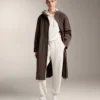 Sudadera con capucha de corte recto en modal cepillado