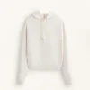 Sudadera con capucha de corte recto en modal cepillado