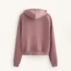 Sudadera con capucha de corte recto en modal cepillado