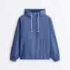 Sudadera con media cremallera, bolsillo delantero, mezcla de lyocell y 24 % de lino Sudadera con media cremallera, bolsillo delantero, mezcla de lyocell y 24 % de lino