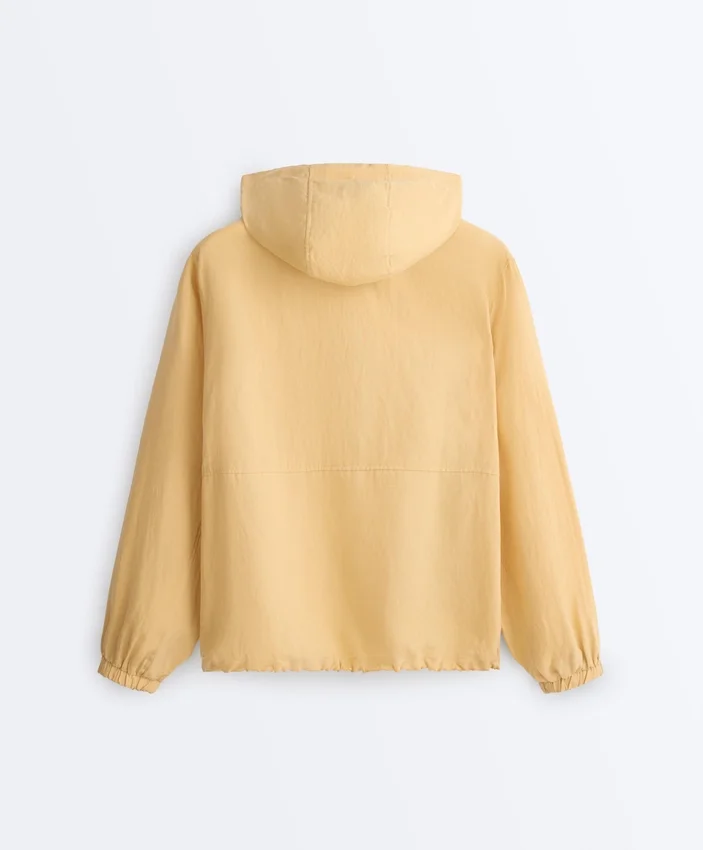 Sudadera con media cremallera, bolsillo delantero, mezcla de lyocell y 24 % de lino Sudadera con media cremallera, bolsillo delantero, mezcla de lyocell y 24 % de lino