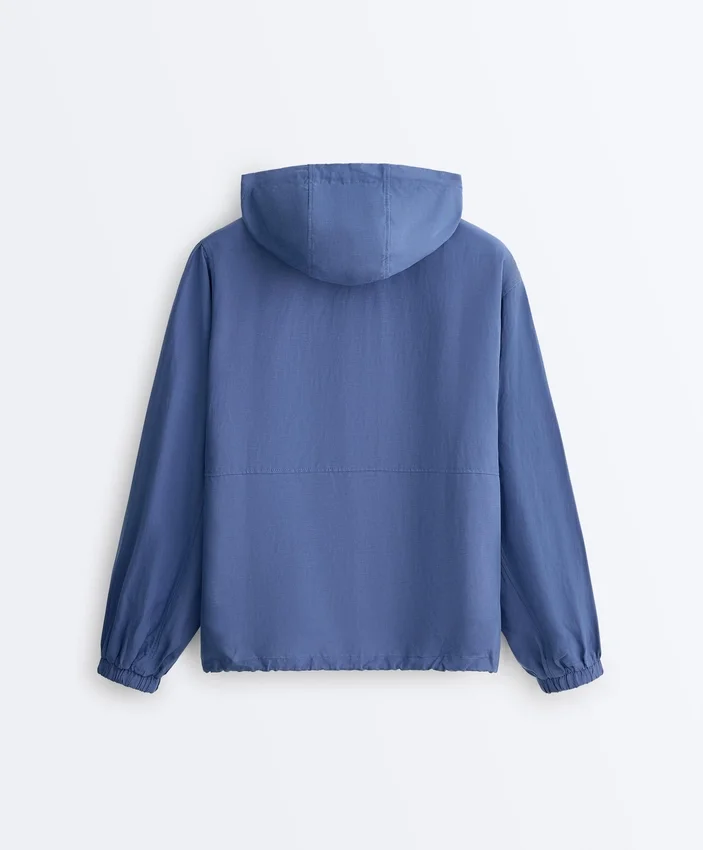 Sudadera con media cremallera, bolsillo delantero, mezcla de lyocell y 24 % de lino Sudadera con media cremallera, bolsillo delantero, mezcla de lyocell y 24 % de lino