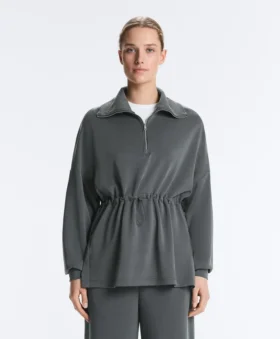 Sudadera con media cremallera y modal Soft Touch Sudadera con media cremallera y modal Soft Touch